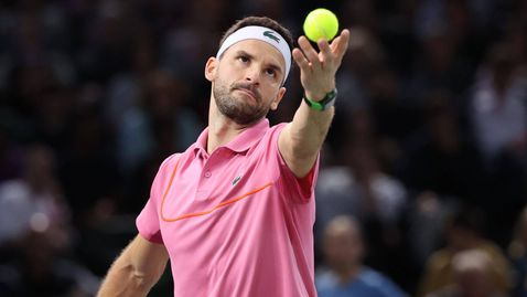 Григор Димитров се завръща в игра срещу сервис-бот