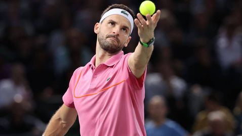 Григор Димитров се завръща в игра срещу сервис-бот