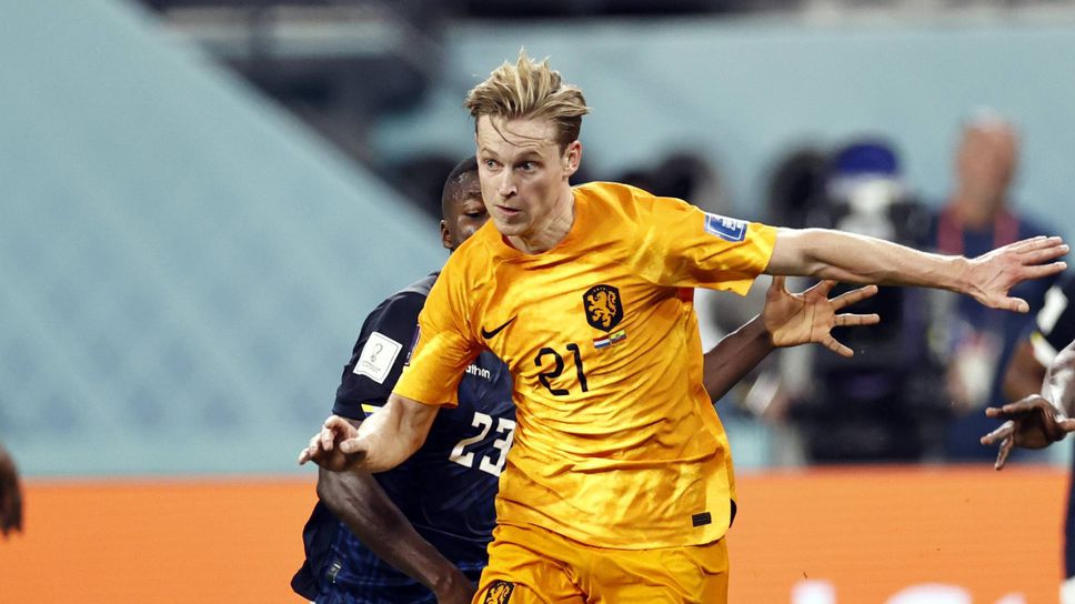 Избраха Френки де Йонг за номер 1 на Нидерландия - Еквадор