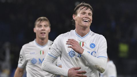 Мактоминей изведе Наполи до успех, Хойлунд пропусна дузпа