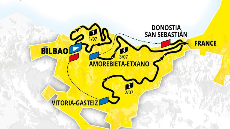 "Тур дьо Франс" ще стартира от Страната на баските през 2023 година