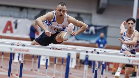 Християн Касабов с титла и национален рекорд на 60 м/пр при юношите