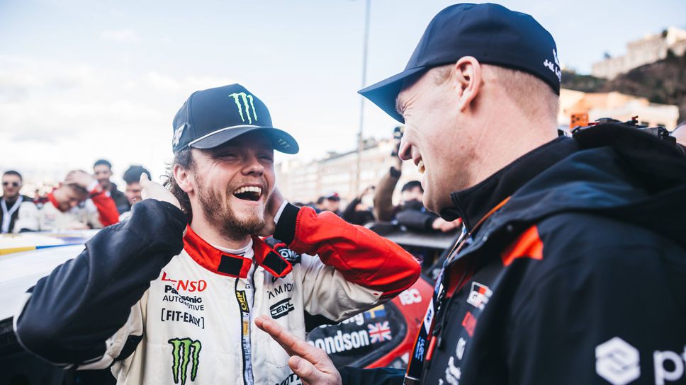 Новият пилот на Тойота Оливър Солберг остави съотборниците си Елфин