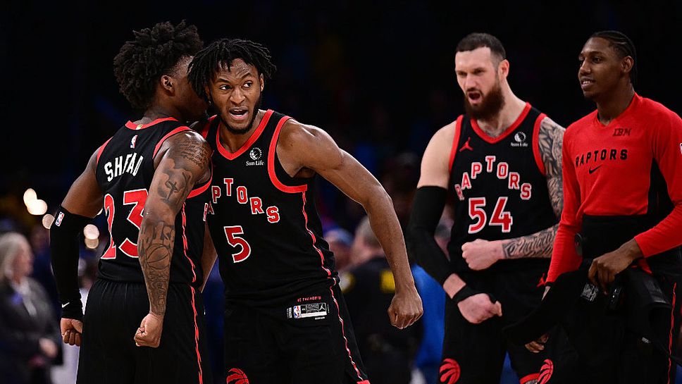 Торонто Раптърс поднесоха изненада побеждавайки шампионите от Оклахома Сити Тъндър