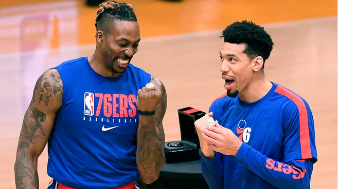 Дани Грийн получи шампионския си  пръстен от Лейкърс и изведе  Филаделфия до победа срещу бившия си отбор