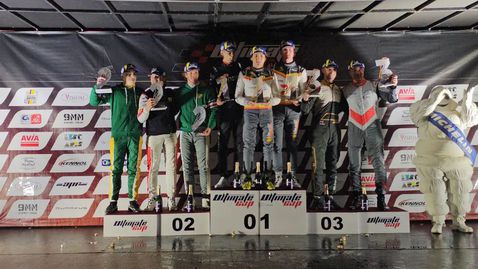  Георги Димитров на подиума в първия си старт с първообраз 