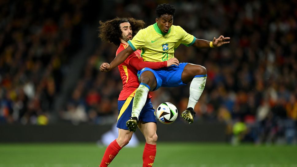 Испания и Бразилия сътвориха голов спектакъл, Ендрик очарова в първата си поява на "Бернабеу"
