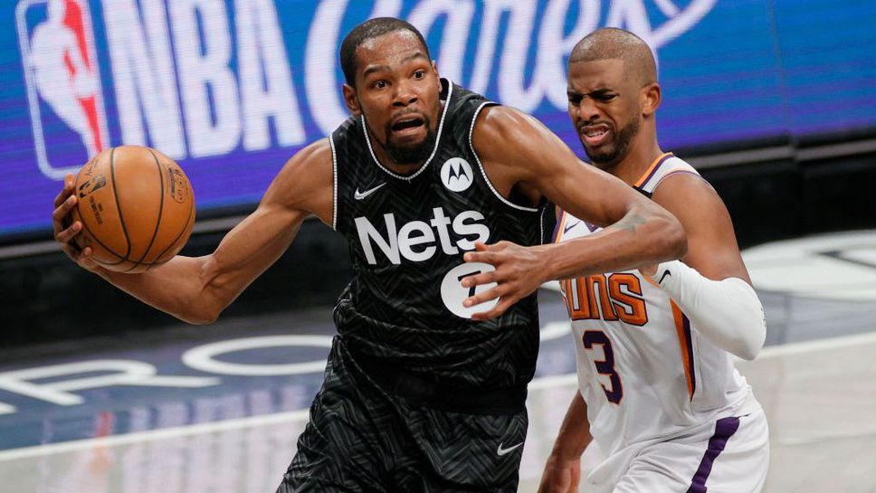 Кевин Дюрант се завърна с 33 точки след контузията и донесе победа на Бруклин