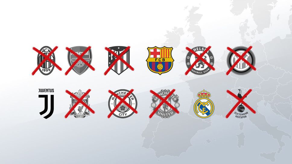 УЕФА ще предприеме дисциплинарна процедура срещу Реал Мадрид, Барселона и Ювентус