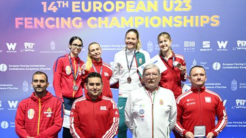 Министър Весела Лечева поздрави европейската шампионка на сабя Йоана Илиева