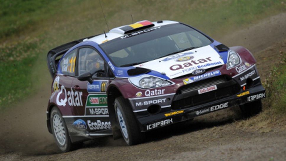 Тиери Нувил води след първия ден на Рали Финландия