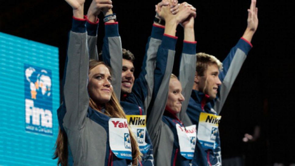 САЩ на първо място в класирането по медали на световното първенство по плуване