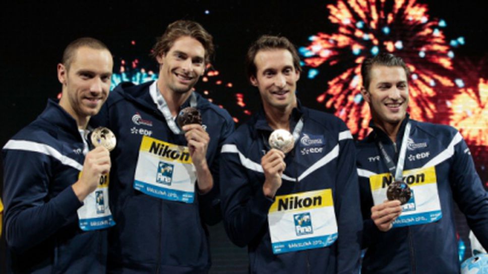 Франция спечели щафетата на 4 по 100 метра при мъжете