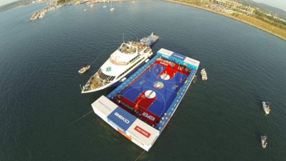 Легенди загряха за ЕвроБаскет с мач в морето