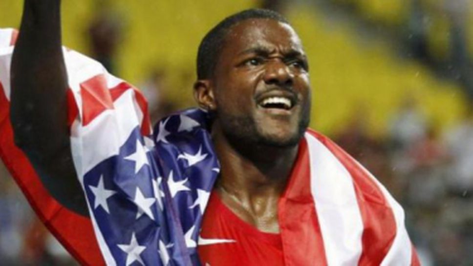 Джъстин Гатлин спечели на 100 метра в Линц