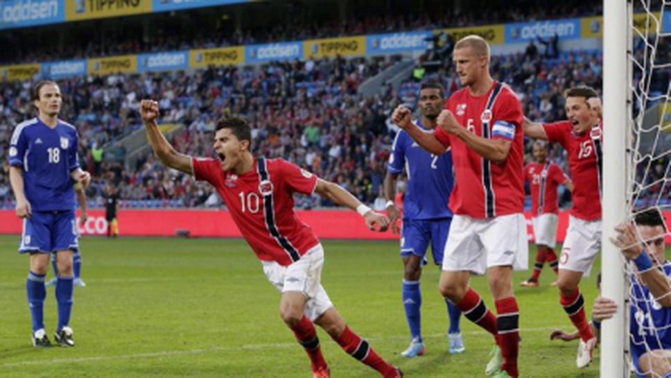 Норвегия излезе на второ място след 2:0 над Кипър (видео)