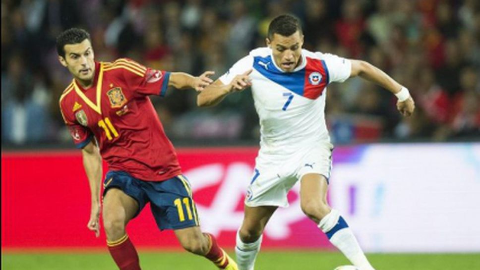 Късен гол спаси Испания срещу Чили