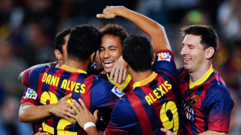 Барселона продължи победната си серия, Неймар се отпуши (видео)
