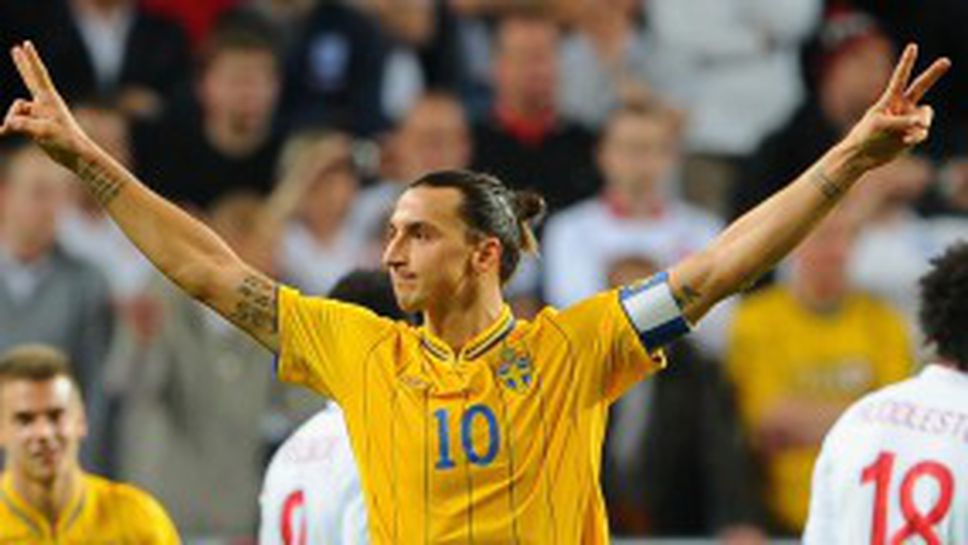 Ибра, Ибра, Ибра, Ибра! Швеция откри стадион с бой над Англия и извънземен гол (видео)