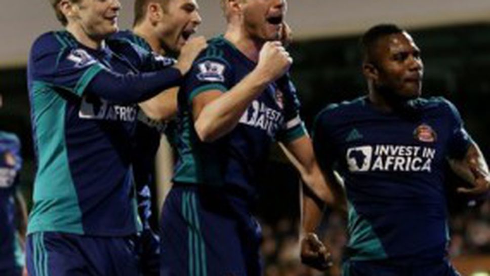 Съндърланд съсече Фулъм след спорен червен картон, Бербо не впечатли (видео)