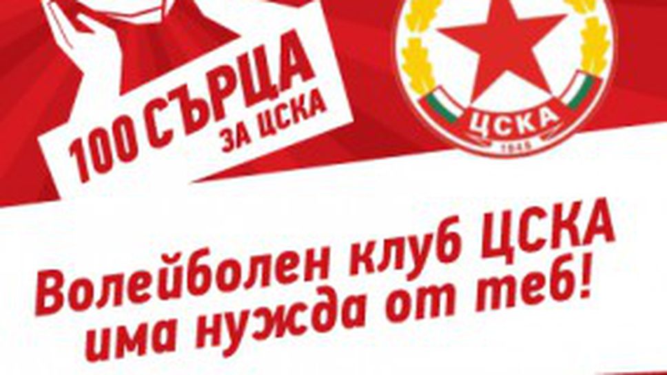 58 "червени" сърца подкрепиха до сега ЦСКА
