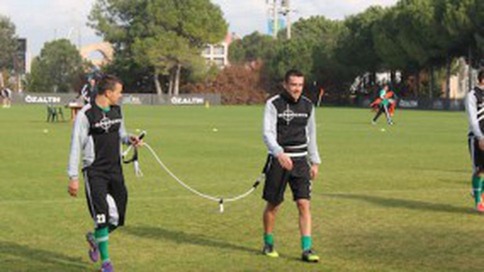 Как футболистите на Лудогорец тренират, за да станат по-мощни и бързи (видео+снимки)