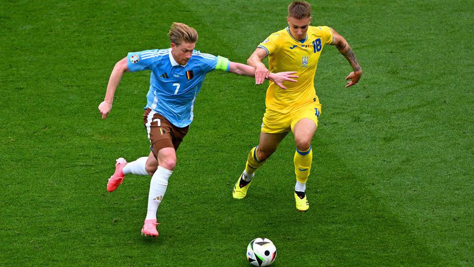 На полувремето: Украйна 0:0 Белгия, положения и пред двете врати