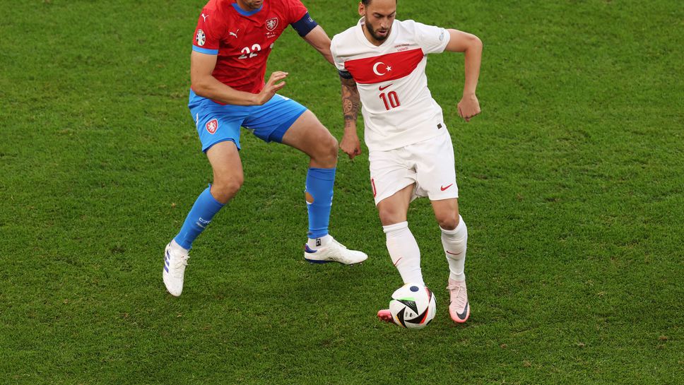 Чехия 0:0 Турция, начало на мача