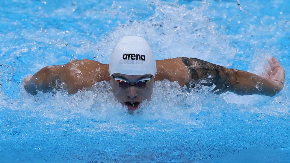 Антъни Иванов на европейски полуфинал на 100 метра бътерфлай с нов национален рекорд