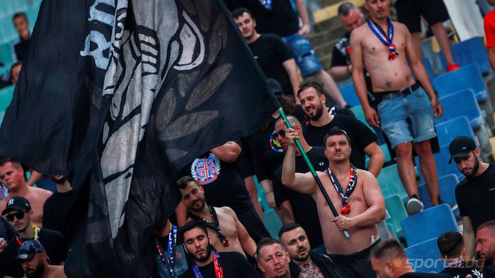 Гласовита подкрепа за ФКСБ на Националния стадион "Васил Левски"