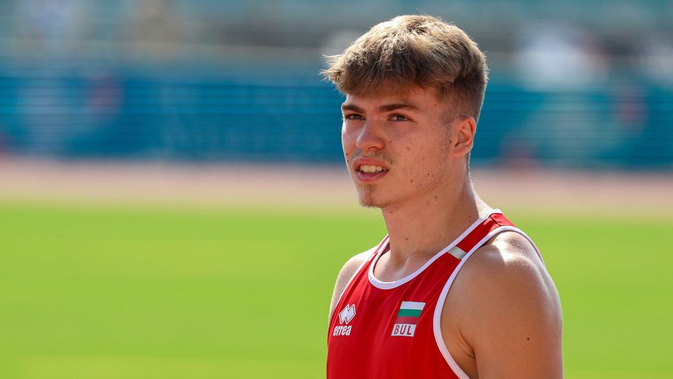 Христо Илиев слезе под 10.30 сек и спечели бронз на 100 м на Балканиадата