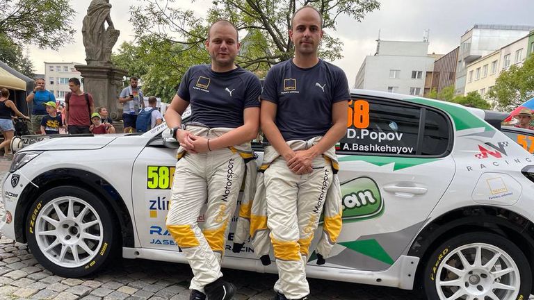 Даниел Попов и Ангел Башкехайов (№58, Пежо 208 Rally4) са