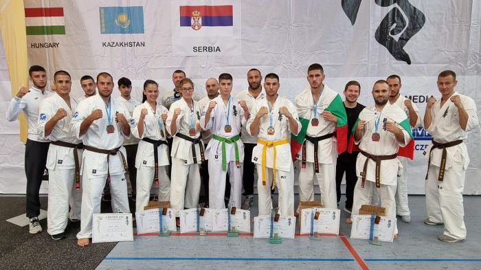 15 медала за България на Европейското по карате киокуишин