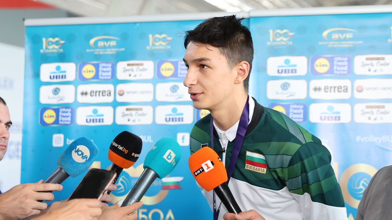 Разпределителят на националния тим на България по волейбол до 20