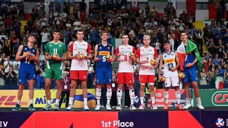 Александър Николов в Идеалния отбор на Евроволей U20