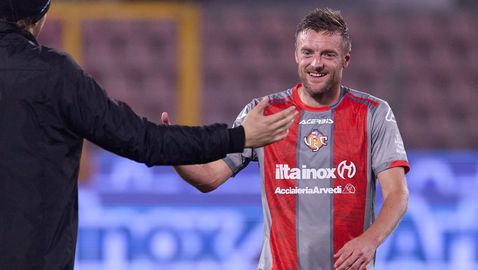 Джейми Варди е "на седмото небе" след първия си гол в Серия А