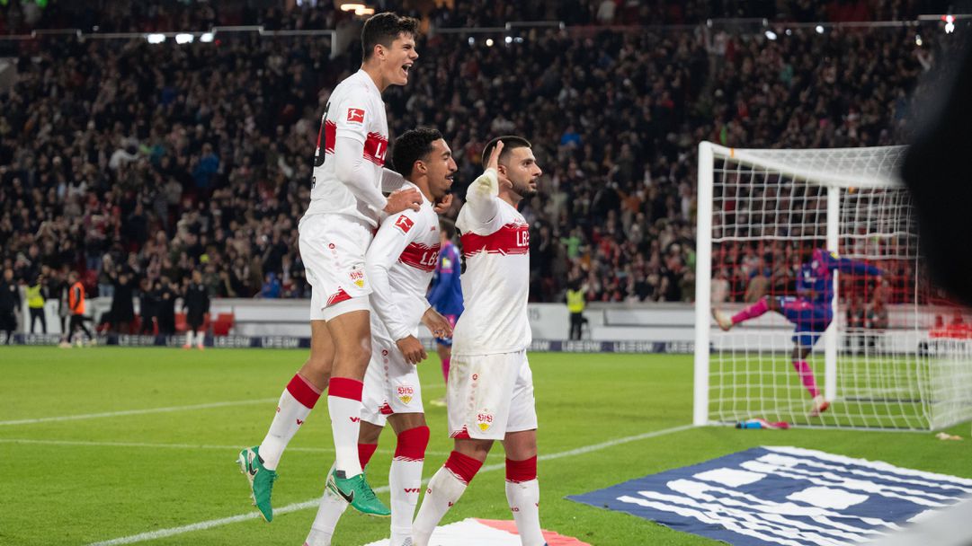 Щутгарт записа пета поредна победа след красив гол и асистенция на вратар