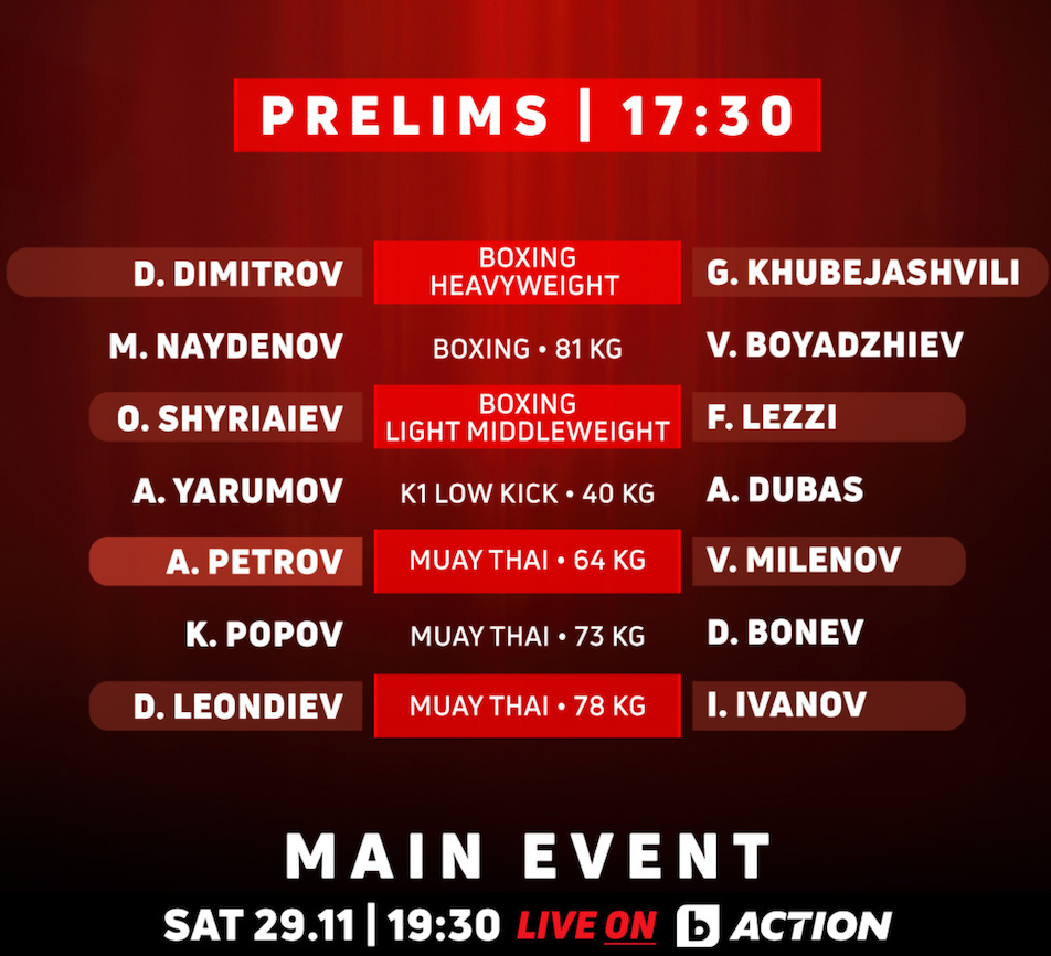 MAX FIGHT 63 подгряващи