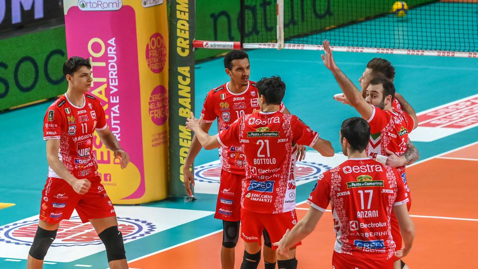 Алекс Николов и Лубе спечелиха "българското" дерби с Аспарух Аспарухов и Падуа