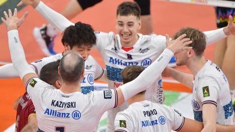 Матей Казийски се развихри с 25 точки! Милано обърна световния шампион Перуджа от 0:2 гейма