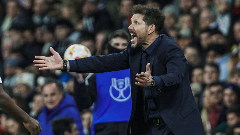 Треньорът на Атлетико Мадрид Диего Симеоне се оплака от рефера