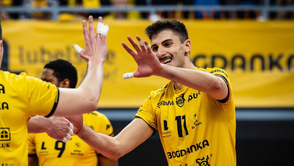 Перфектен Алекс Грозданов с 12 точки (1 ас, 4 блока), Люблин с успех №16 в Полша