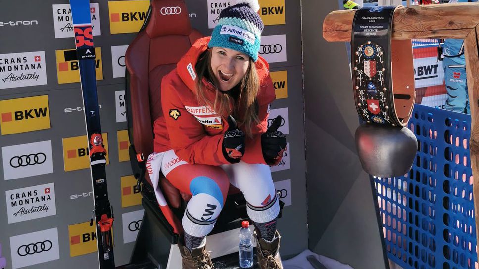 Швейцарка със сензационна победа в спускането в Кран-Монтана