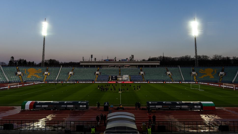 Тренировка на националния отбор на Италия преди квалификацията България-Италия