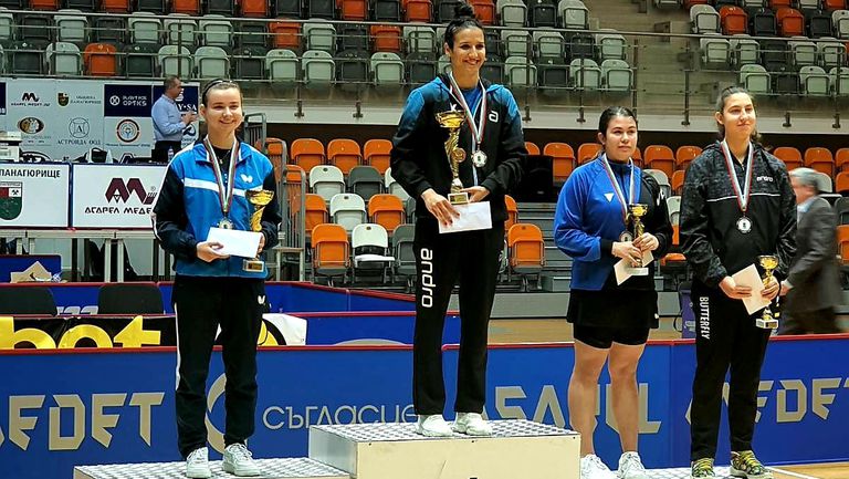 Мария Йовкова и Петьо Кръстев спечелиха държавните титли в тениса на маса