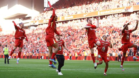 Празненствата на “Анфийлд” след 20-ата титла на Ливърпул