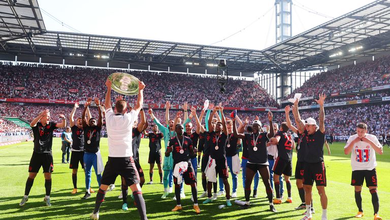 Радостта на Байерн - баварците отново са шампиони!
