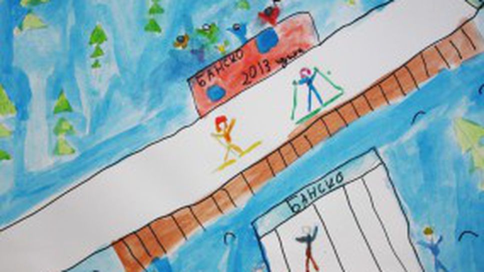 Деца рисуват биатлон, откриват благотворителна изложба в Банско (снимки)