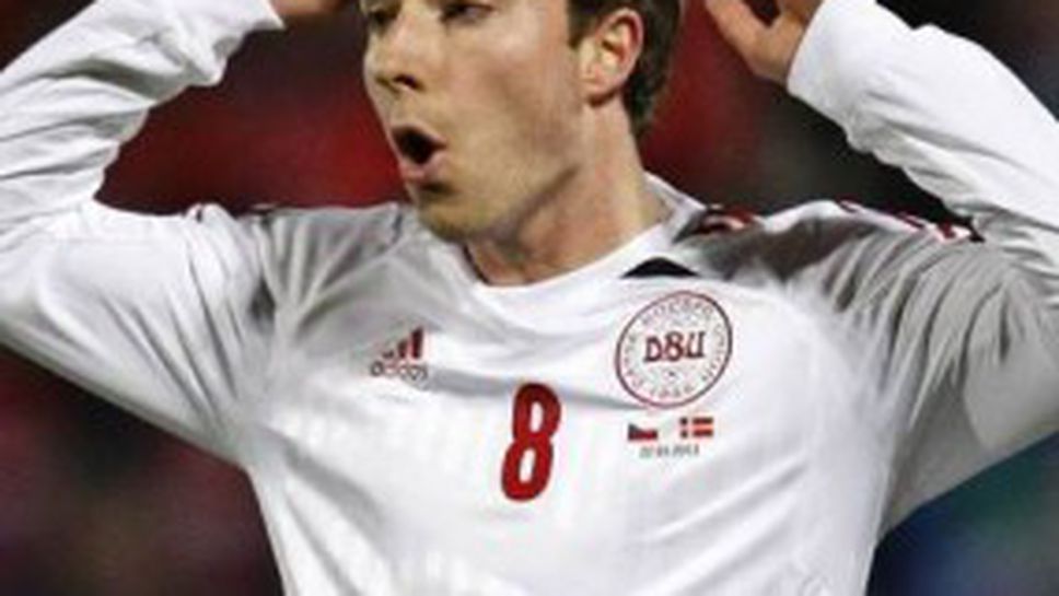 Две от звездите на Дания под въпрос за мача с България