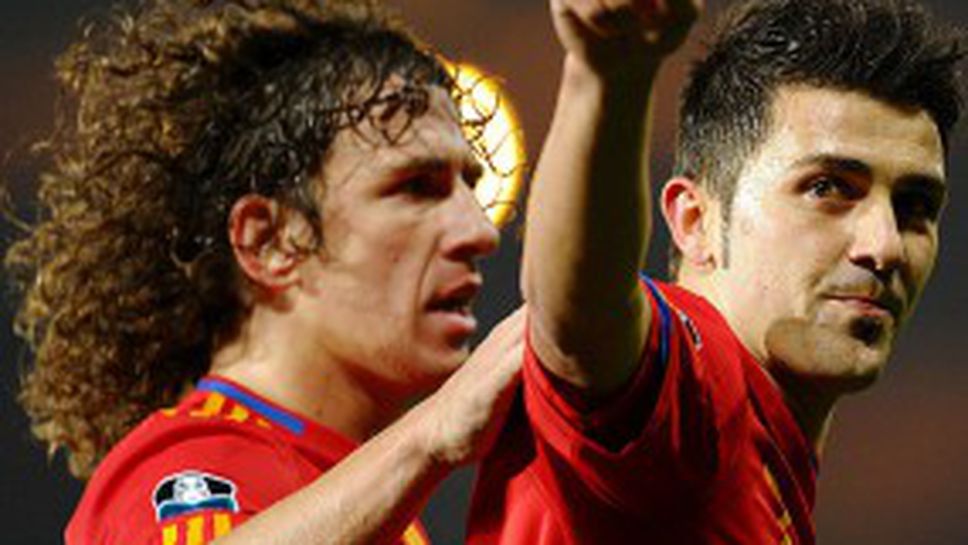 Вийя и Пуйол ще са в лагера на Испания